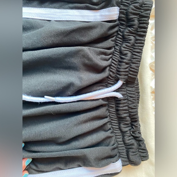 Black with white stripped Joggers - Picture 4 of 6